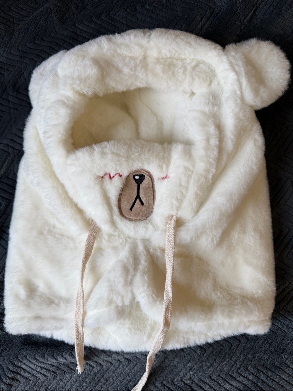 Cute Teddy Bear Plush Hoodie with Ears
